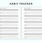 Personal Wide Inserts - Habit Tracker