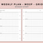 B6 Inserts - Weekly Plan - WO2P - Grid