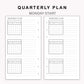 Personal Inserts - Quarterly Plan with Calendar