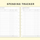 Classic HP Inserts - Spending Tracker