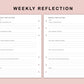 B6 Inserts - Weekly Reflection