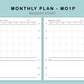 B6 Wide Inserts - Monthly Plan - MO1P