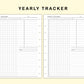 Classic HP Inserts - Yearly Tracker