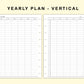 Classic HP Inserts - Yearly Plan - Vertical
