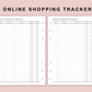 B6 Inserts - Online Shopping Tracker