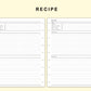 Classic HP Inserts - Recipe