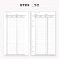 Personal Inserts - Step Log