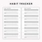 Personal Inserts - Habit Tracker
