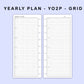 Skinny Classic HP Inserts - Yearly Plan - YO2P - Grid