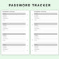 FC Compact Inserts - Password Tracker