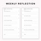 Personal Inserts - Weekly Reflection