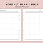 B6 Inserts - Monthly Plan - MO2P