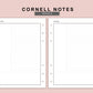 B6 Inserts - Cornell Notes