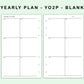FC Compact Inserts - Yearly Plan - YO2P - Blank