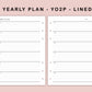 B6 Inserts - Yearly Plan - YO2P - Lined