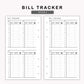 Personal Inserts - Bill Tracker