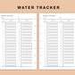 Mini Happy Planner Inserts - Water Tracker