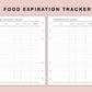B6 Inserts - Food Expiration Tracker
