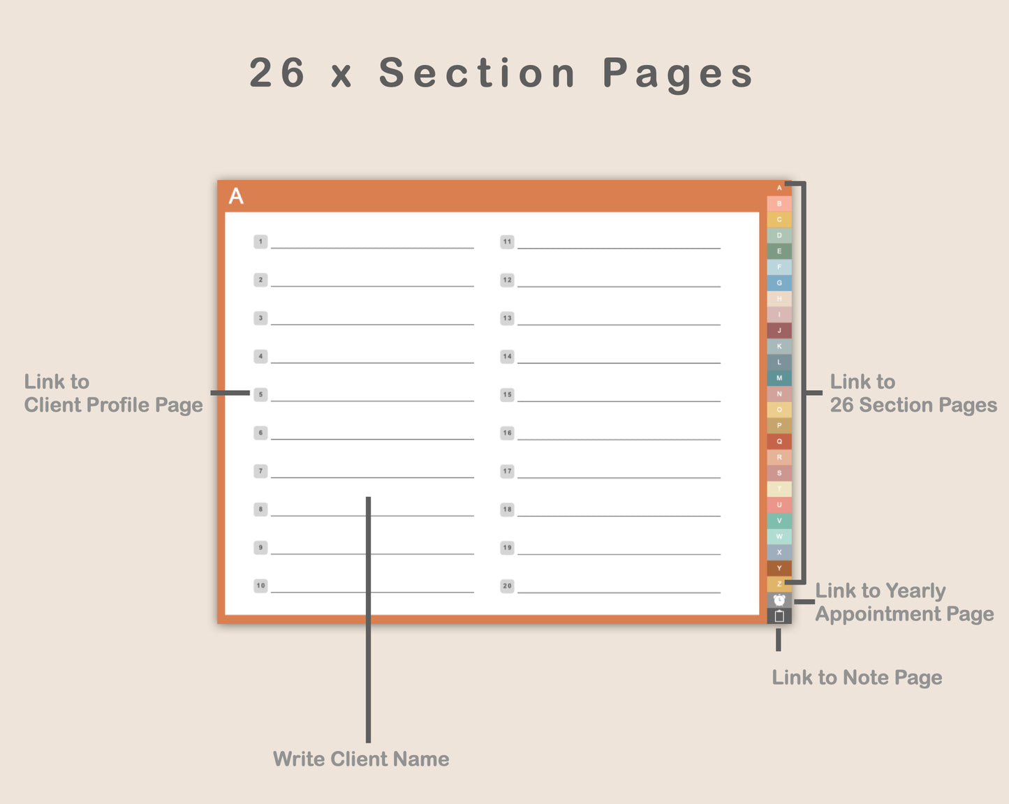 Digital Client Book - Landscape - Boho