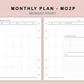 B6 Inserts - Monthly Plan - MO2P - with Top Priority