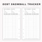 Personal Inserts - Debt Snowball Tracker