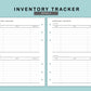 B6 Wide Inserts - Inventory Tracker