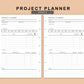 Mini Happy Planner Inserts - Project Planner