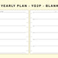 Classic HP Inserts - Yearly Plan - YO2P - Blank