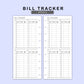 Skinny Classic HP Inserts - Bill Tracker