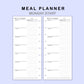 Skinny Classic HP Inserts - Meal Planner with Grocery List