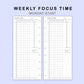 Skinny Classic HP Inserts - Weekly Focus Time