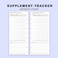 Skinny Classic HP Inserts - Supplement Tracker