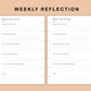 Mini Happy Planner Inserts - Weekly Reflection