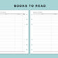 B6 Wide Inserts - Books to read