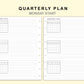 Classic HP Inserts - Quarterly Plan with Calendar