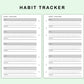 FC Compact Inserts - Habit Tracker