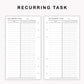 Personal Inserts - Recurring Task