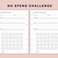 B6 Inserts - No Spend Challenge