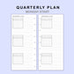 Skinny Classic HP Inserts - Quarterly Plan with Calendar