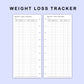 Skinny Classic HP Inserts - Weight Loss Tracker
