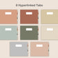 Digital Notebook 8 Tab - Landscape - Earthy