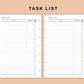 Mini Happy Planner Inserts - Task List