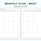 Personal Wide Inserts - Monthly Plan - MO2P