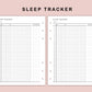 B6 Inserts - Sleep Tracker