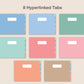 Digital Notebook 8 Tab - Landscape - Pastel