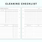 Personal Wide Inserts - Cleaning Checklist