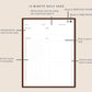 Digital 10 Minute Study Planner - Coffee Brown