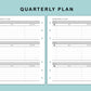 B6 Wide Inserts - Quarterly Plan