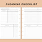 Mini Happy Planner Inserts - Cleaning Checklist