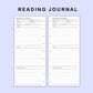 Skinny Classic HP Inserts - Reading Journal